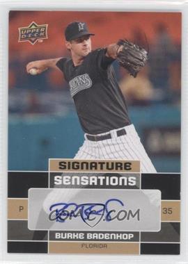 2010 Upper Deck - Signature Sensations #SS-BA - Burke Badenhop