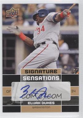 2010 Upper Deck - Signature Sensations #SS-ED - Elijah Dukes