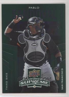 2010 Upper Deck - Supreme - Green #S-38 - Pablo Sandoval