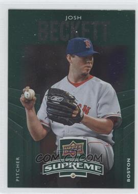 2010 Upper Deck - Supreme - Green #S-58 - Josh Beckett