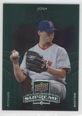 2010 Upper Deck - Supreme - Green #S-58 - Josh Beckett