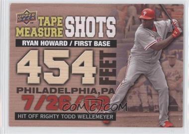 2010 Upper Deck - Tape Measure Shots #TMS-23 - Ryan Howard