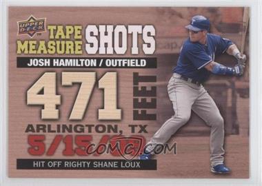 2010 Upper Deck - Tape Measure Shots #TMS-5 - Josh Hamilton