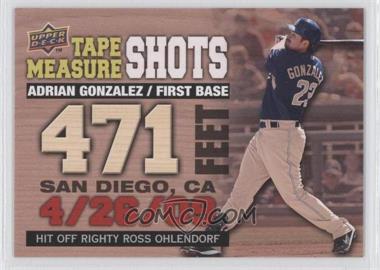 2010 Upper Deck - Tape Measure Shots #TMS-6 - Adrian Gonzalez