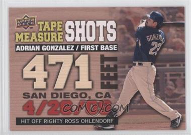 2010 Upper Deck - Tape Measure Shots #TMS-6 - Adrian Gonzalez