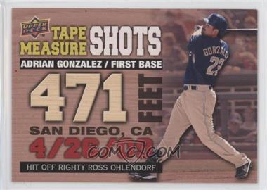 2010 Upper Deck - Tape Measure Shots #TMS-6 - Adrian Gonzalez