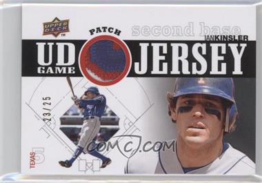 2010 Upper Deck - UD Game Jersey - Patch #UDGP-IK - Ian Kinsler /25