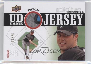 2010 Upper Deck - UD Game Jersey - Patch #UDGP-RW - Randy Wells /25