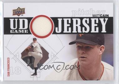 2010 Upper Deck - UD Game Jersey #UDGJ-CA - Matt Cain