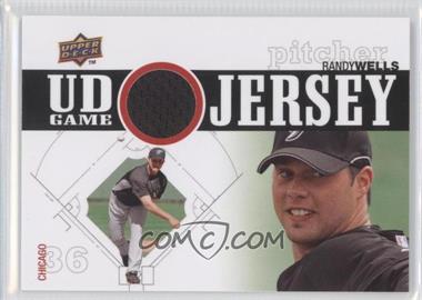 2010 Upper Deck - UD Game Jersey #UDGJ-RW - Randy Wells