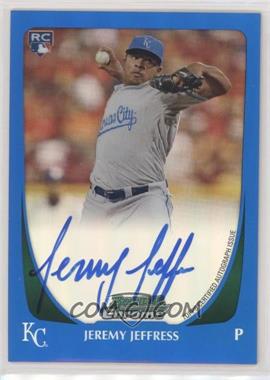 2011 Bowman - [Base] - Chrome Blue Refractor Rookie Autographs #195 - Jeremy Jeffress /250