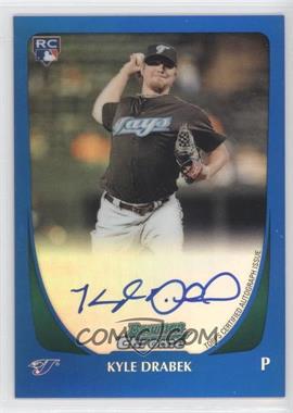 2011 Bowman - [Base] - Chrome Blue Refractor Rookie Autographs #201 - Kyle Drabek /250