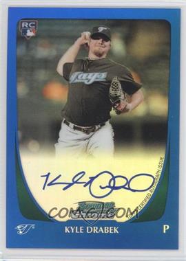 2011 Bowman - [Base] - Chrome Blue Refractor Rookie Autographs #201 - Kyle Drabek /250