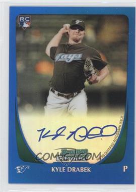 2011 Bowman - [Base] - Chrome Blue Refractor Rookie Autographs #201 - Kyle Drabek /250