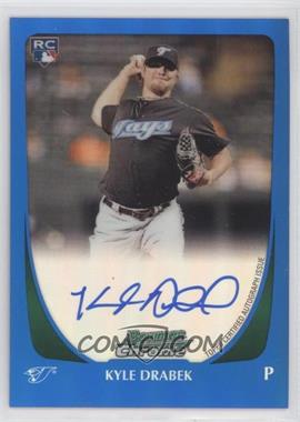 2011 Bowman - [Base] - Chrome Blue Refractor Rookie Autographs #201 - Kyle Drabek /250