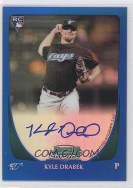 2011 Bowman - [Base] - Chrome Blue Refractor Rookie Autographs #201 - Kyle Drabek /250