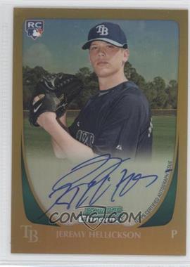 2011 Bowman - [Base] - Chrome Gold Refractor Rookie Autographs #199 - Jeremy Hellickson /50