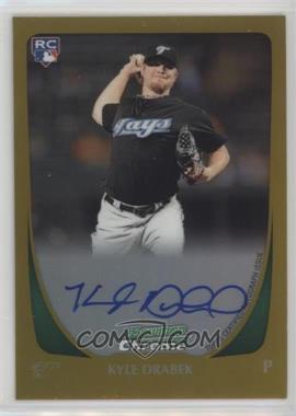 2011 Bowman - [Base] - Chrome Gold Refractor Rookie Autographs #201 - Kyle Drabek /50