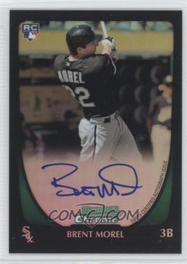 2011 Bowman - [Base] - Chrome Refractor Rookie Autographs #196 - Brent Morel /500