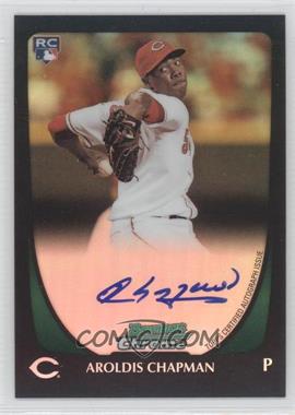 2011 Bowman - [Base] - Chrome Refractor Rookie Autographs #197 - Aroldis Chapman /500