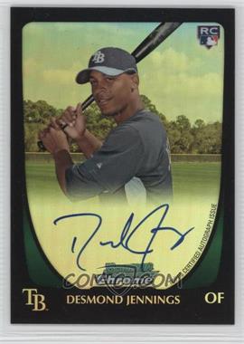 2011 Bowman - [Base] - Chrome Refractor Rookie Autographs #203 - Desmond Jennings /500