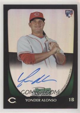 2011 Bowman - [Base] - Chrome Refractor Rookie Autographs #210 - Yonder Alonso /500