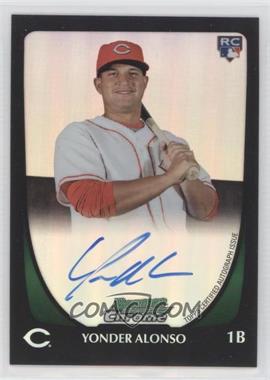 2011 Bowman - [Base] - Chrome Refractor Rookie Autographs #210 - Yonder Alonso /500