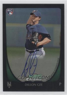 2011 Bowman - [Base] - Chrome Refractor Rookie Autographs #212 - Dillon Gee /500