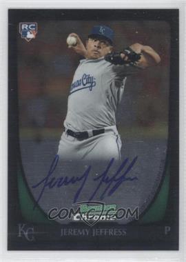 2011 Bowman - [Base] - Chrome Rookie Autographs #195 - Jeremy Jeffress