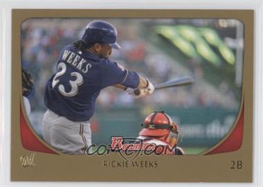 2011 Bowman - [Base] - Gold #104 - Rickie Weeks