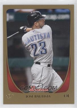 2011 Bowman - [Base] - Gold #136 - Jose Bautista