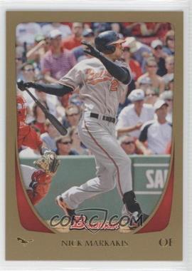 2011 Bowman - [Base] - Gold #171 - Nick Markakis