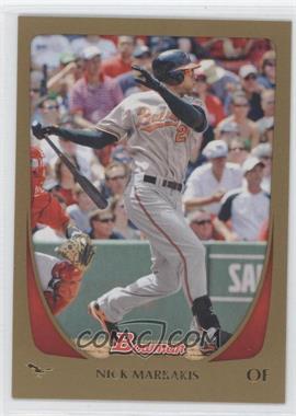 2011 Bowman - [Base] - Gold #171 - Nick Markakis