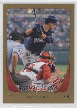 2011 Bowman - [Base] - Gold #175 - Ryan Braun