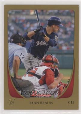 2011 Bowman - [Base] - Gold #175 - Ryan Braun [EX to NM]