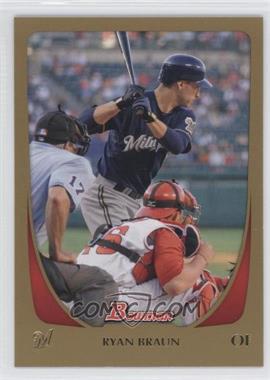 2011 Bowman - [Base] - Gold #175 - Ryan Braun