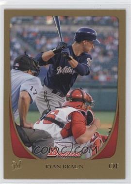 2011 Bowman - [Base] - Gold #175 - Ryan Braun