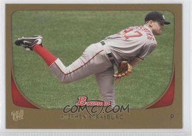 2011 Bowman - [Base] - Gold #179 - Stephen Strasburg