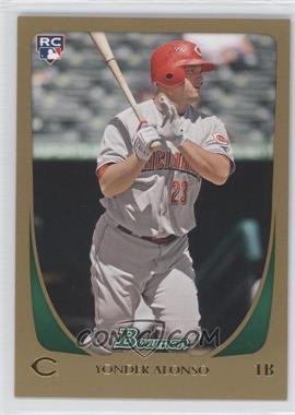 2011 Bowman - [Base] - Gold #210 - Yonder Alonso