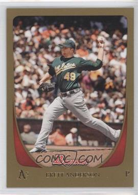 2011 Bowman - [Base] - Gold #51 - Brett Anderson