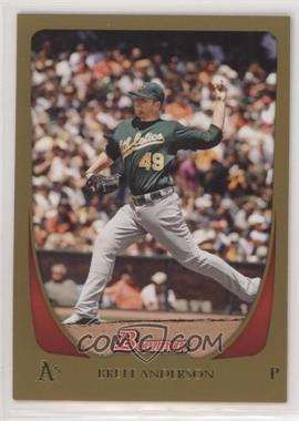 2011 Bowman - [Base] - Gold #51 - Brett Anderson