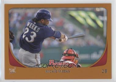 2011 Bowman - [Base] - Orange #104 - Rickie Weeks /250