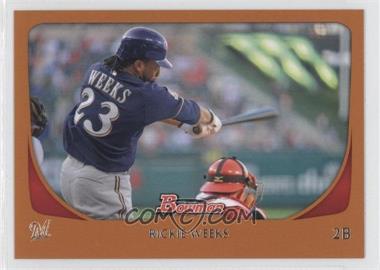 2011 Bowman - [Base] - Orange #104 - Rickie Weeks /250