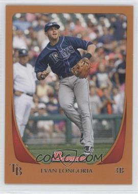 2011 Bowman - [Base] - Orange #109 - Evan Longoria /250