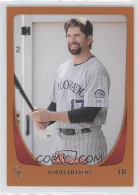 2011 Bowman - [Base] - Orange #142 - Todd Helton /250