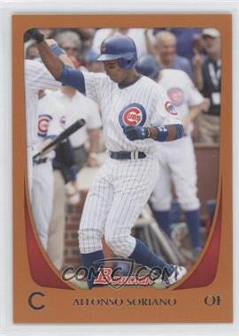 2011 Bowman - [Base] - Orange #161 - Alfonso Soriano /250