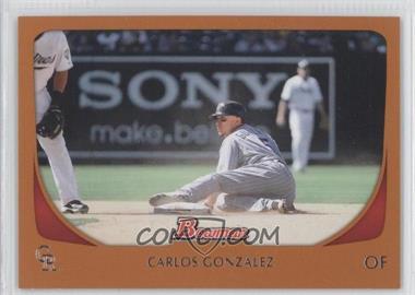 2011 Bowman - [Base] - Orange #44 - Carlos Gonzalez /250