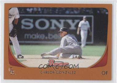 2011 Bowman - [Base] - Orange #44 - Carlos Gonzalez /250