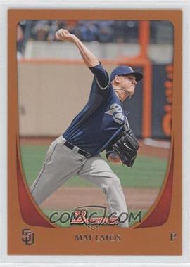 2011 Bowman - [Base] - Orange #60 - Mat Latos /250