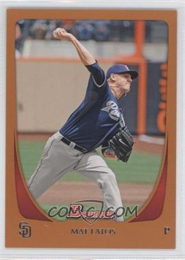 2011 Bowman - [Base] - Orange #60 - Mat Latos /250